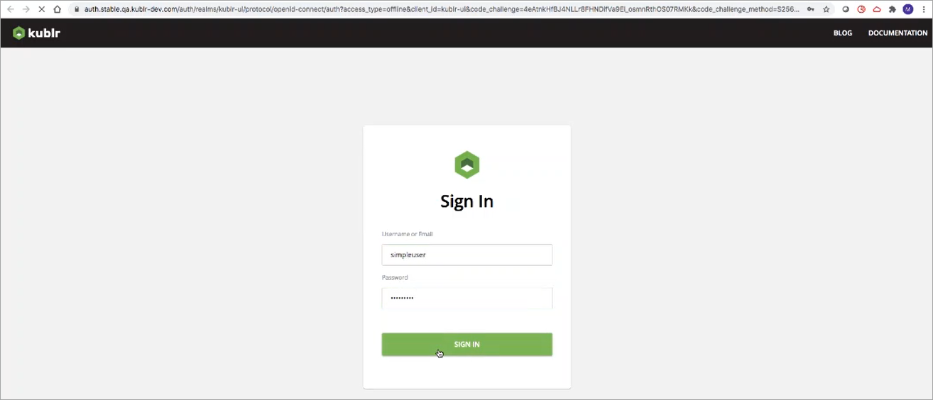 OIDC - Sign-In Window