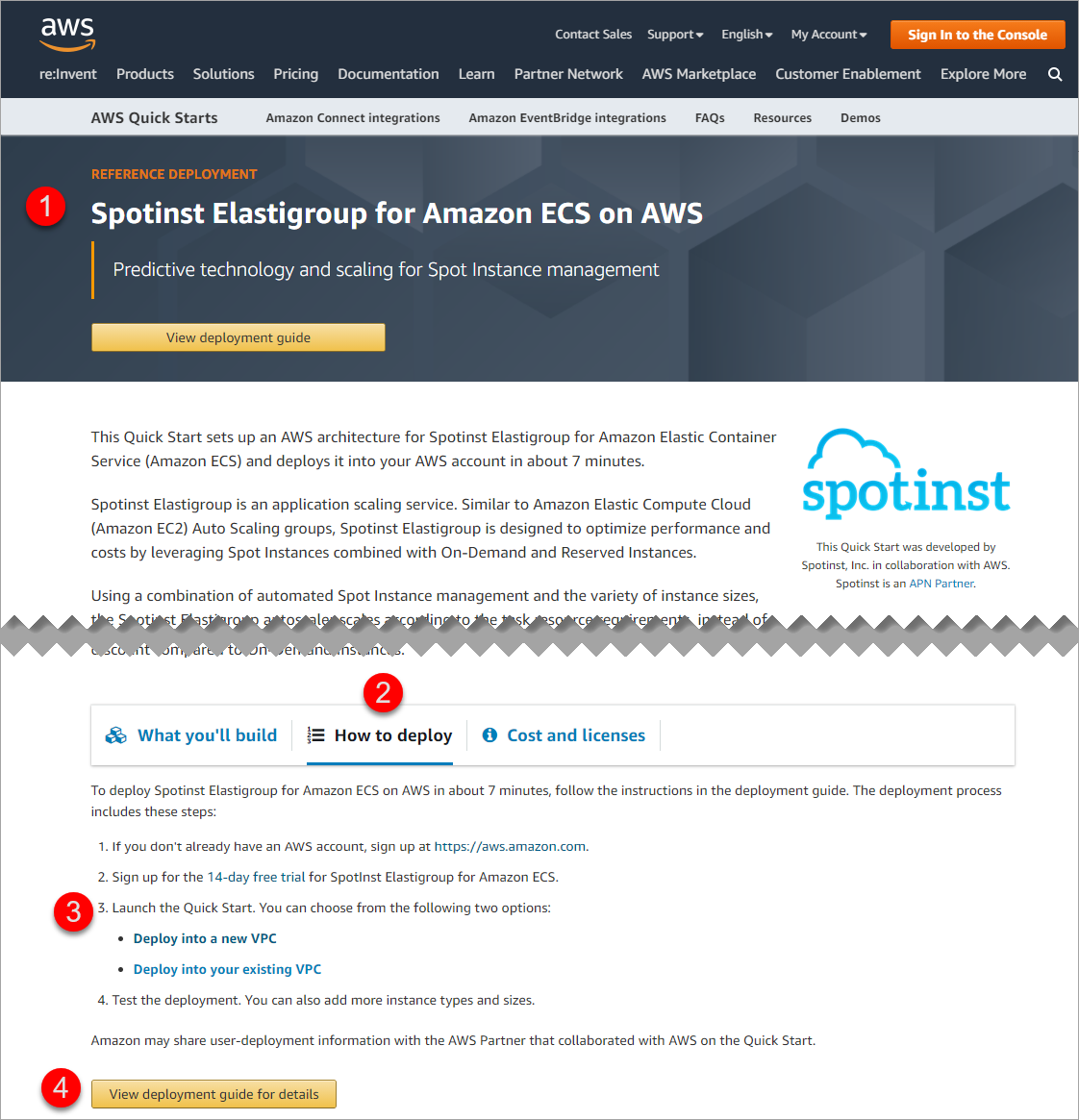 Spotinst Elastigroup for Amazon ECS on AWS